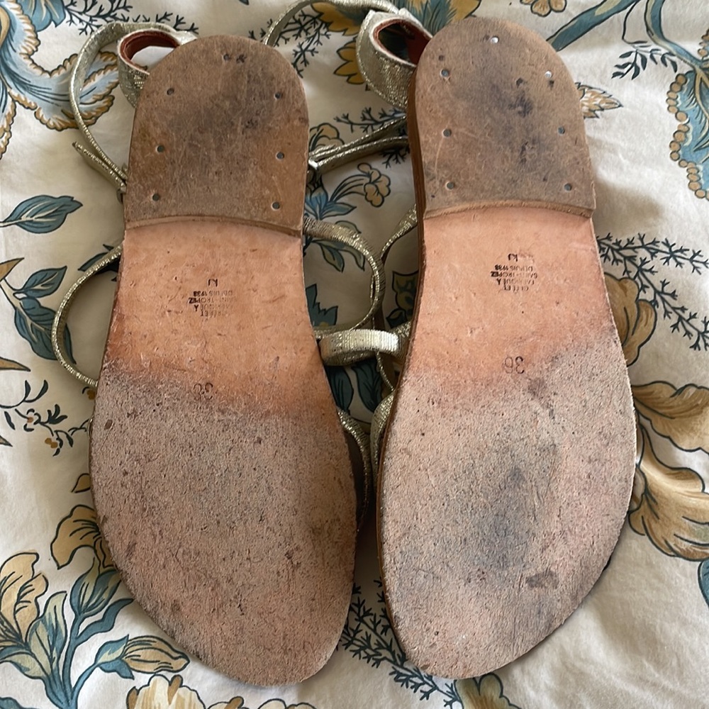 Silver/gold sandals - Picture 2 of 4
